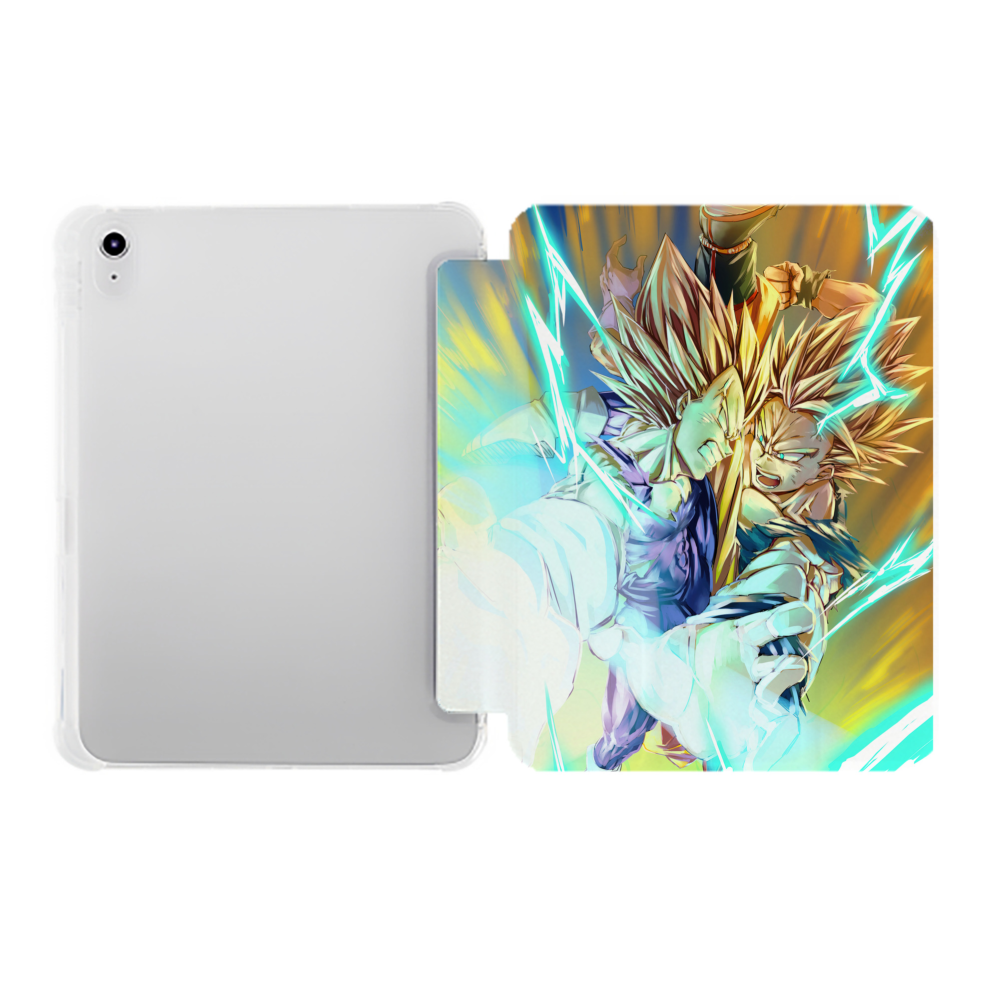 （画像用） ドラゴンボール DRAGON BALL IPad ケース ペン収納付き 三つ折りスタンド PUレザー×シリコン 対応機種9.5/10.5/10.9インチ